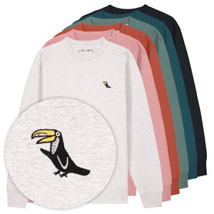 Bestickter Pullover – Joey der Tukan