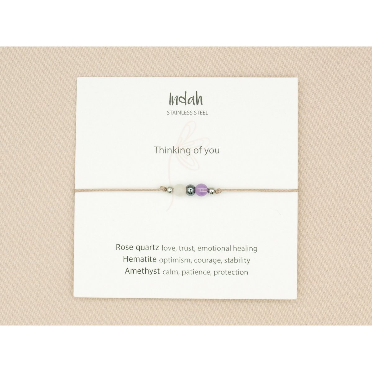 Armband rock, thinking of you, zilver en goud
