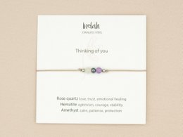 Armband rock, thinking of you, zilver en goud