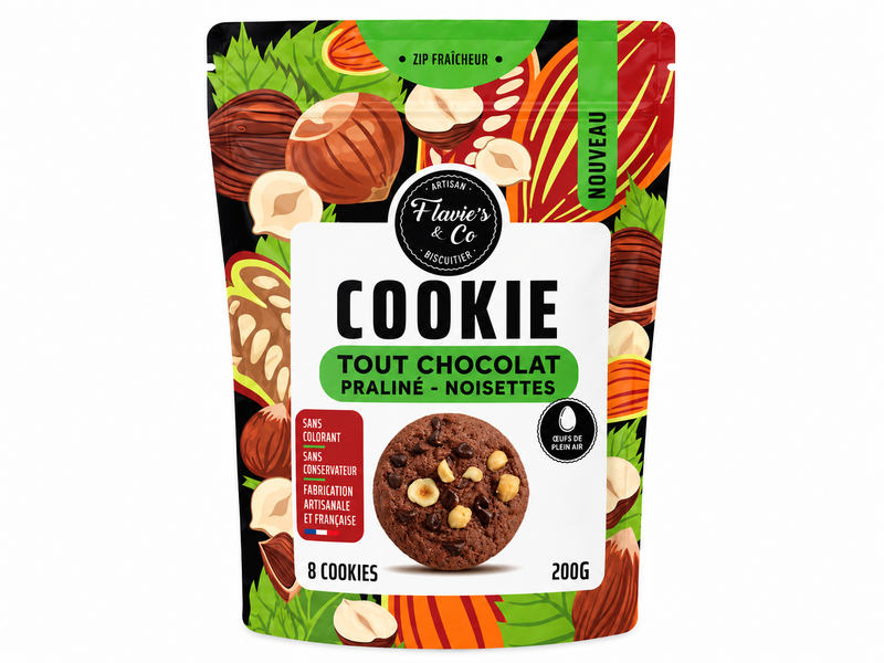 Alle Chocoladekoekjes - Praliné - Hazelnoten