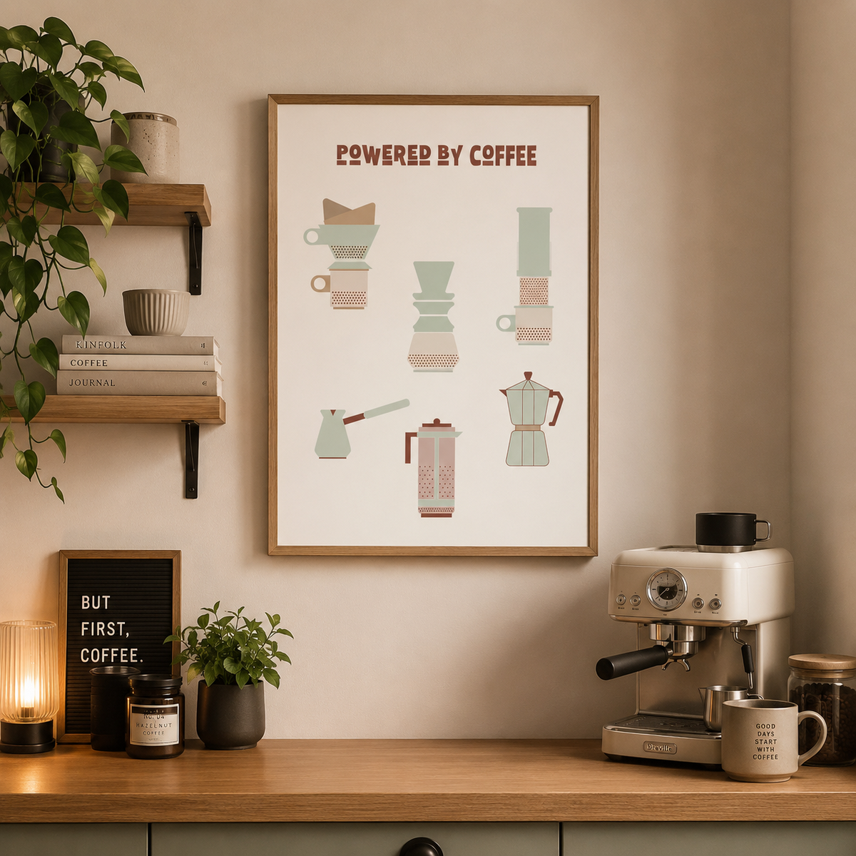 Vejen til kaffe plakat