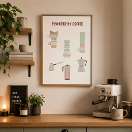 Vejen til kaffe plakat