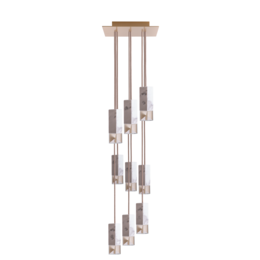 Lamp/One Calacatta Marble 9-Light Chandelier
