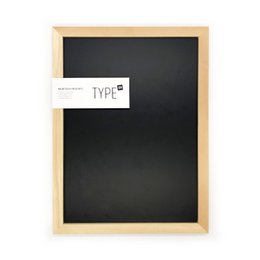 Magnetic chalk board with wooden frame (30x40cm)