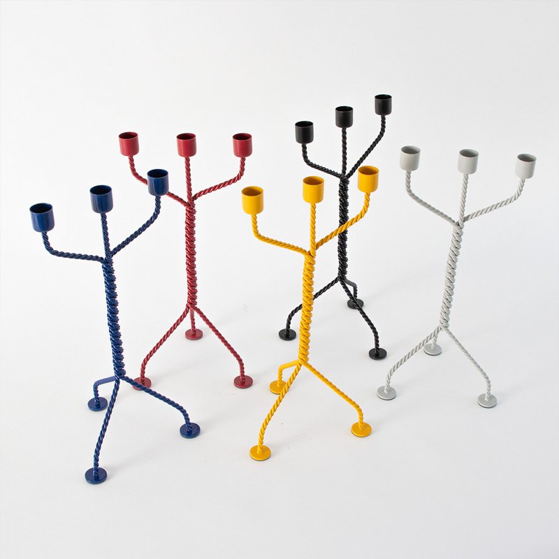 TWISTED CANDLEHOLDER