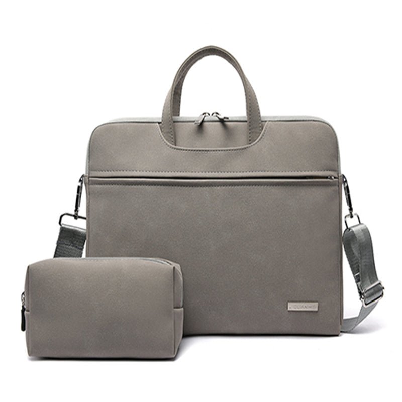 PU Leder Frauen Laptop Tasche Notebook Tragetasche Aktentasche Für Macbook Air 13,3 14 15,6 Zoll Männer Handtaschen Schulter Maus tasche