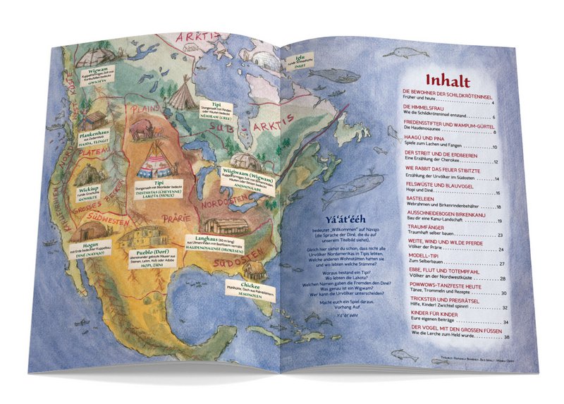 Waldorf children's magazine - CURTAIN ON issue 132 indigenous peoples of North America