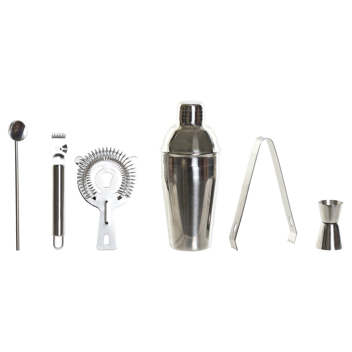 COCKTAIL SET 6 INOX 8X8X21 550ML NOIR RC185258