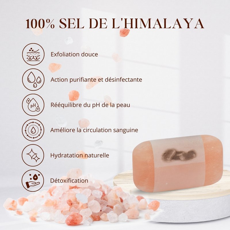 Himalayasaltsæbe Intens rensende naturlig eksfoliering til kombineret og fedtet hud