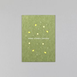 Postkarte Holzschliff Leni Zitrone