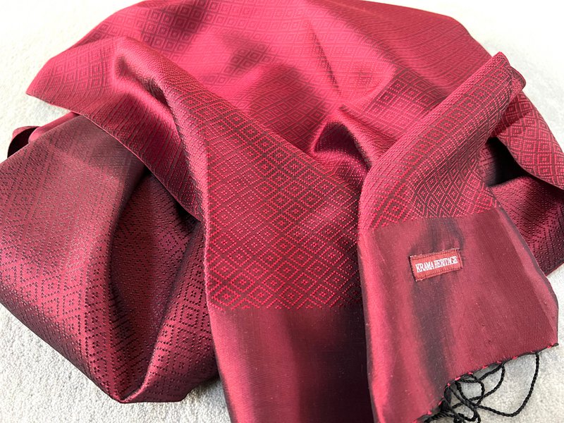 The Purple Diamond Luxury Silk Krama - Men