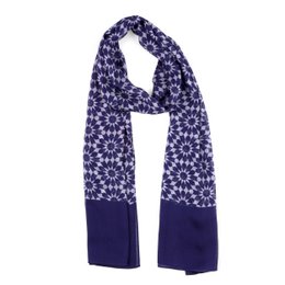 Blue and Gray Scarf Dinah v2