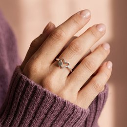 Ljuv – Anillo ajustable con corazón para mujer