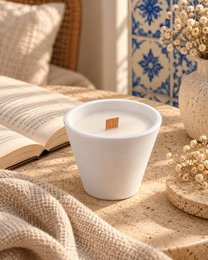 LAVURI SWING Candle CUP – Ręcznie robiona świeca z wosku sojowego Cocos Vanilla