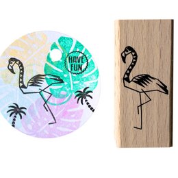 Flamingo Holzstempel