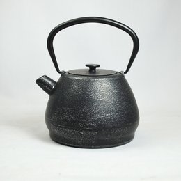 Yakan gietijzeren theepot, koffiepot 1,5l zilver zwart