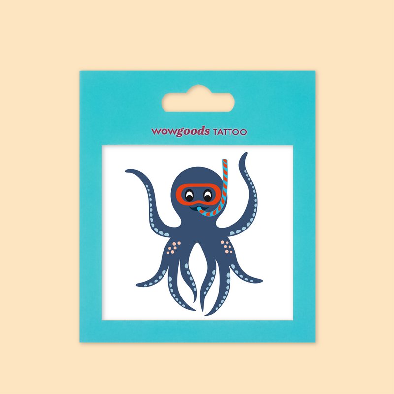 Temporary tattoo - Smart octopus