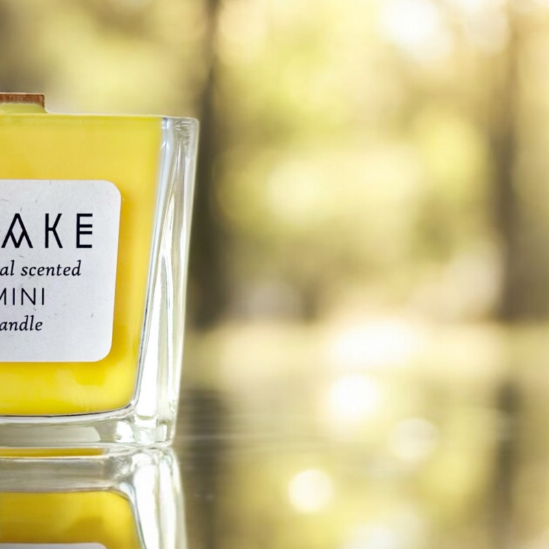 Mini Summer Candle - Sage, Jasmine, Orange & Lavender | Handgegoten soja-was in de pot met een reisgrootte