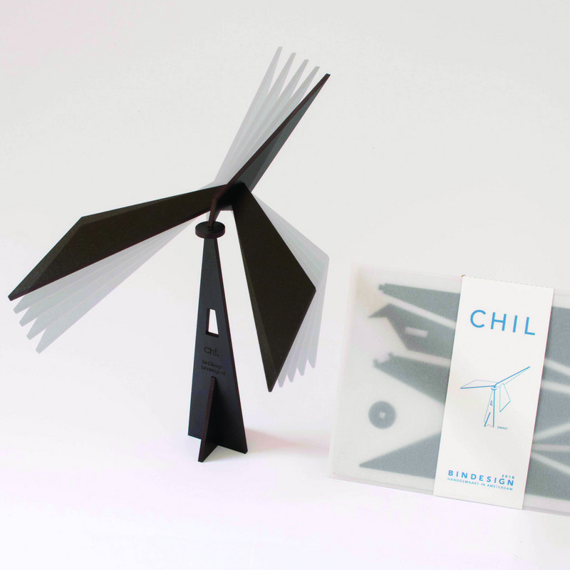 Cadeau de Noël - Puzzle CHIL noir - mobile oiseau en équilibre