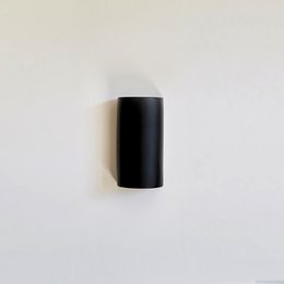 Ceramic wall lamp - Matte black