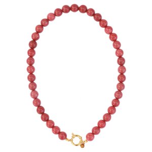 Ketting Bubble Stone Light Burgund