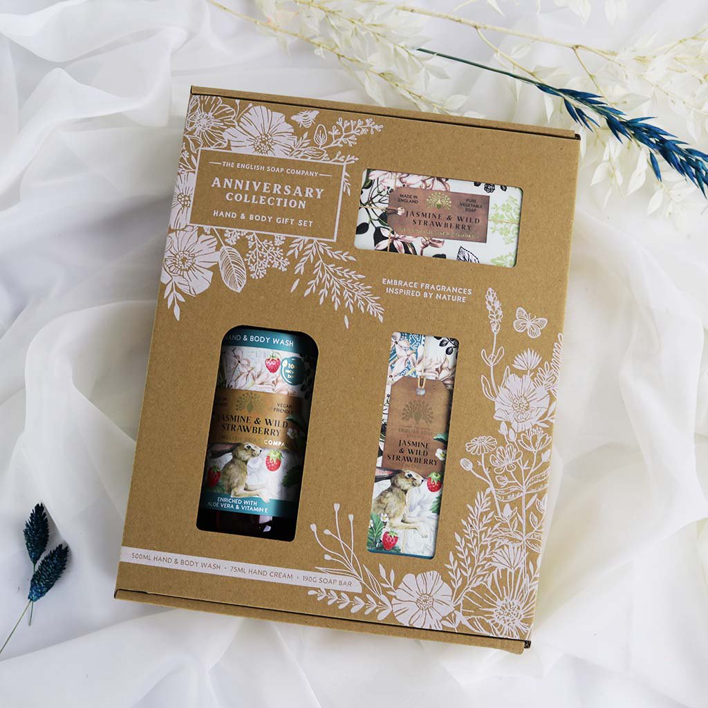 ENGLISH SOAP C° Hand & Body - Gift Set - Jasmine &Strawberry