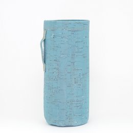 Sky blue travel bottle made of durable material with a sleek, modern design. Ideal for on-the-go hydration.