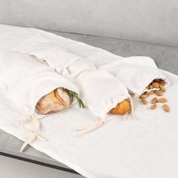 Bordløber i linned | Off white