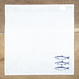maritime half-linen napkin fish