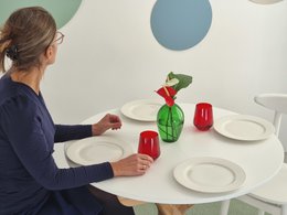 Rundt udvideligt spisebord JUBI