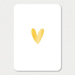 Map | Heart | Gold foil