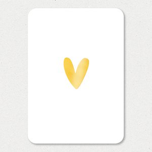 Map | Heart | Gold foil
