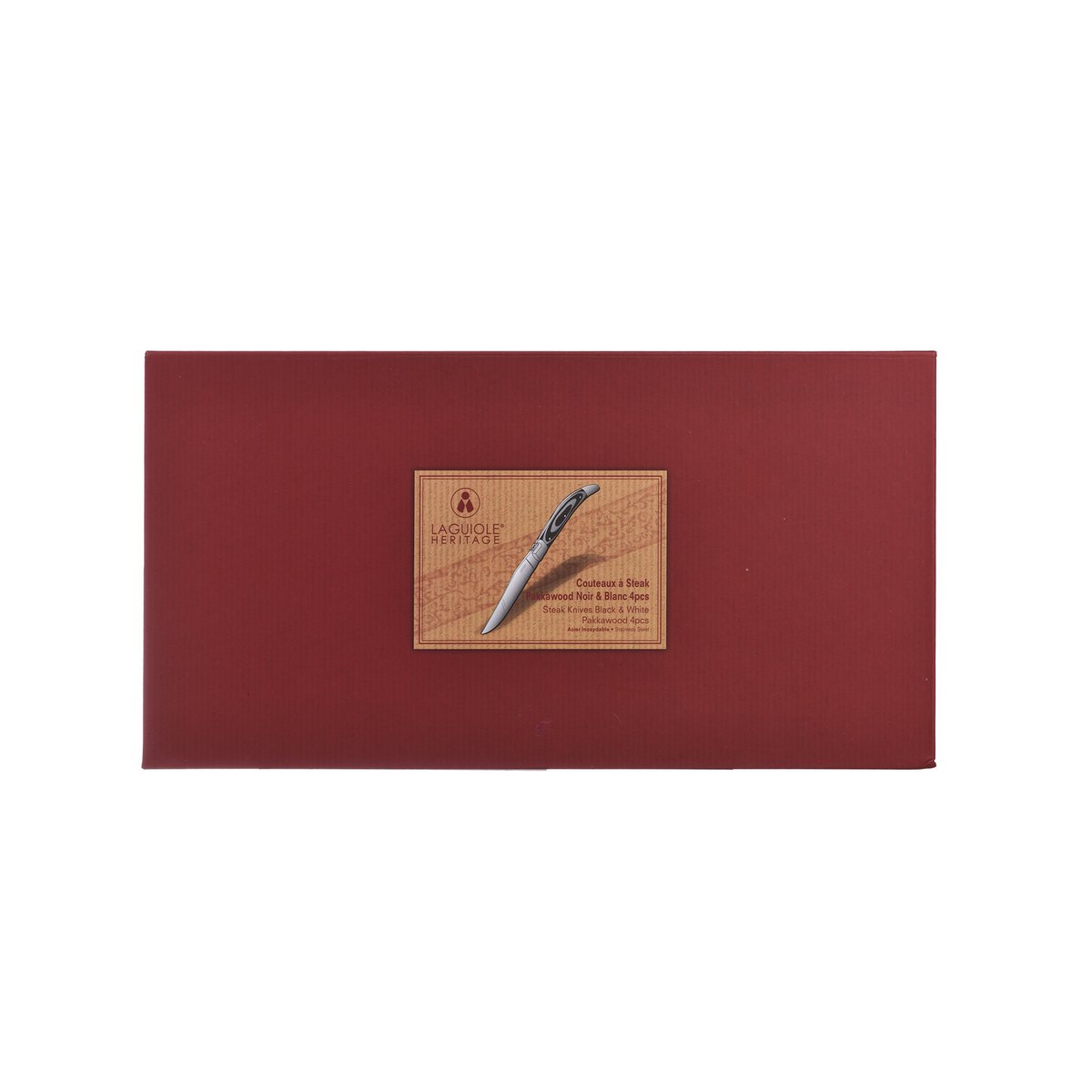 Æske med 4 Laguiole Heritage Steak Knive