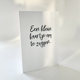 Foldet A6-kort inkl. kuvert