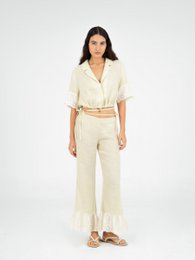 Aurora linnen beige top