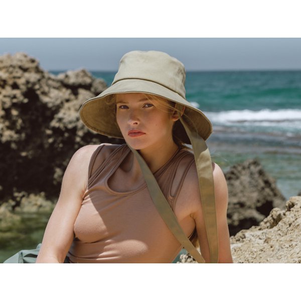 Gorro ancho de algodón