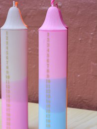 Kalenderlichter Beige & Pink