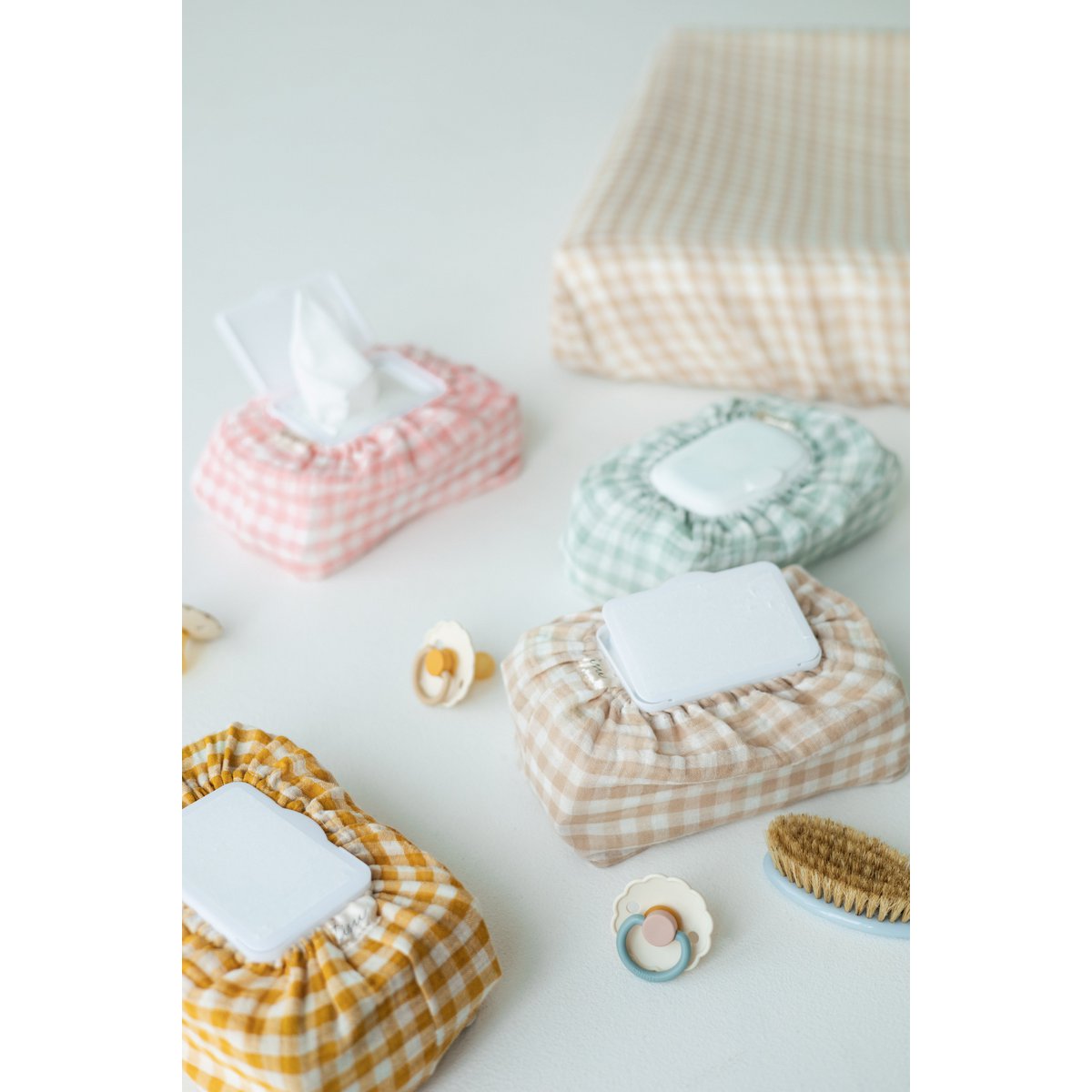 Copertina di salviette per bambini Tisu, collezione Gingham