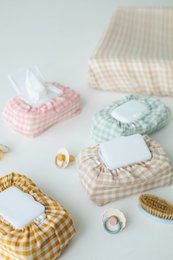 Copertina di salviette per bambini Tisu, collezione Gingham