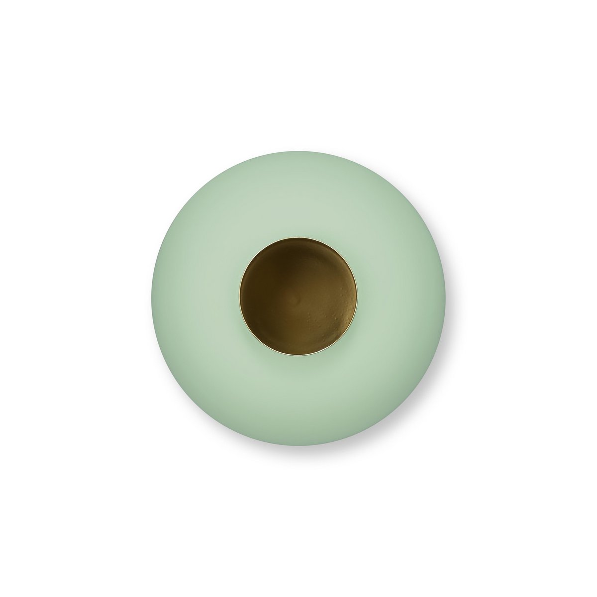 Vase Metal Matt Bright Green 23cm