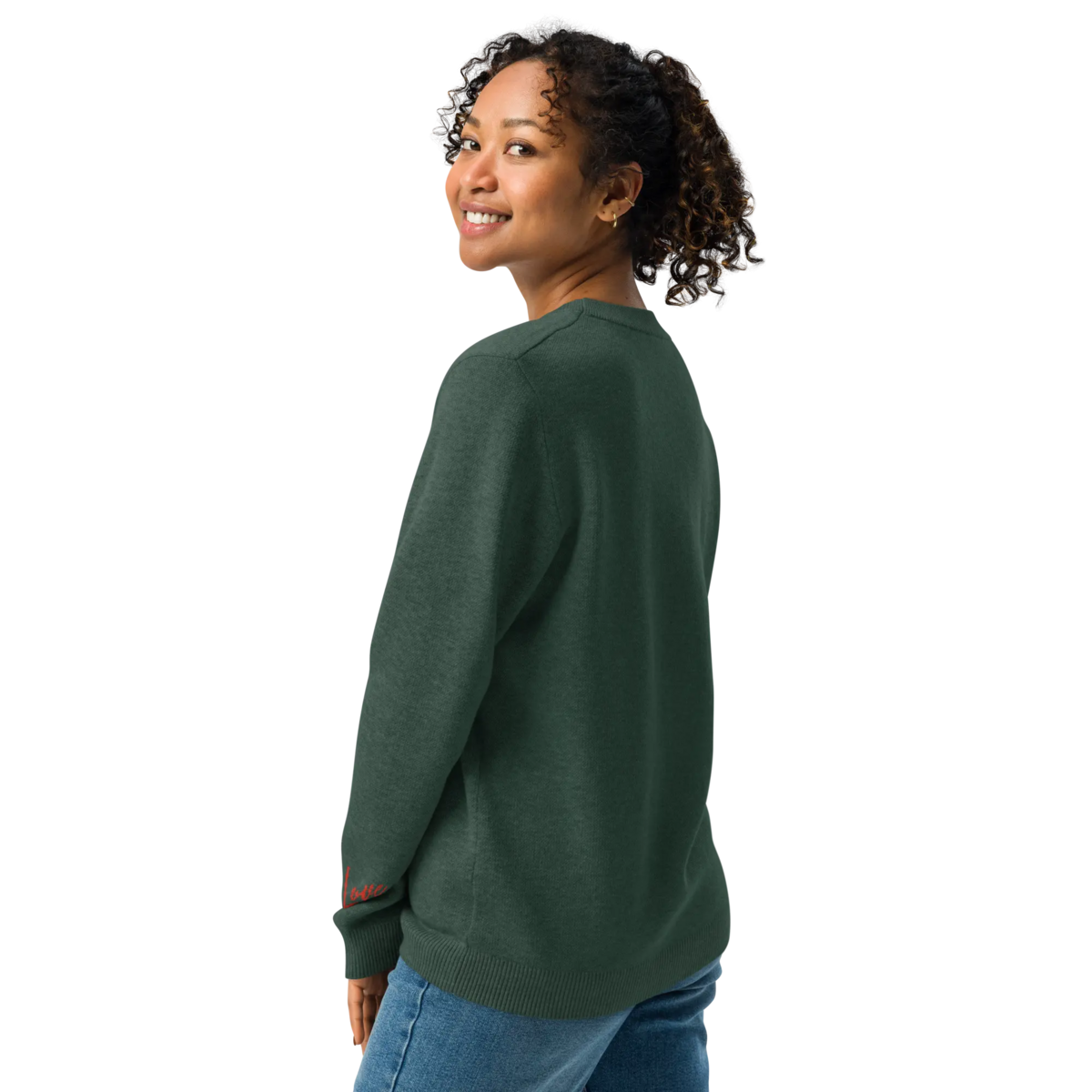 Hjerte - Strikket sweater med rund hals FYR