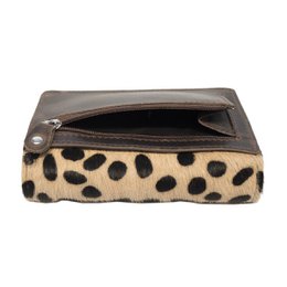 Cartera Mujer Piel Marron Oscuro RFID En 8 Estampas – Arrigo