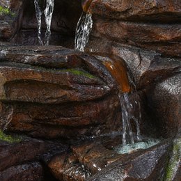 Fountain XL- Niagara - Indoor and Outdoor Waterfall 5 Levels - Fountain Garden Terrace Living Room Nature Zen LED Light