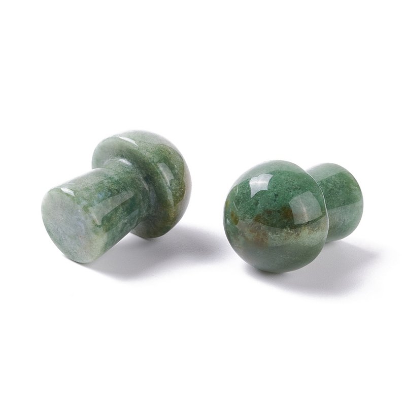 Sattva Rocks | Indian Agate Healing| Gua Sha Spa Mushroom 20mm    