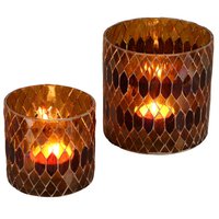 Moroccan mosaic lantern Rayan yellow