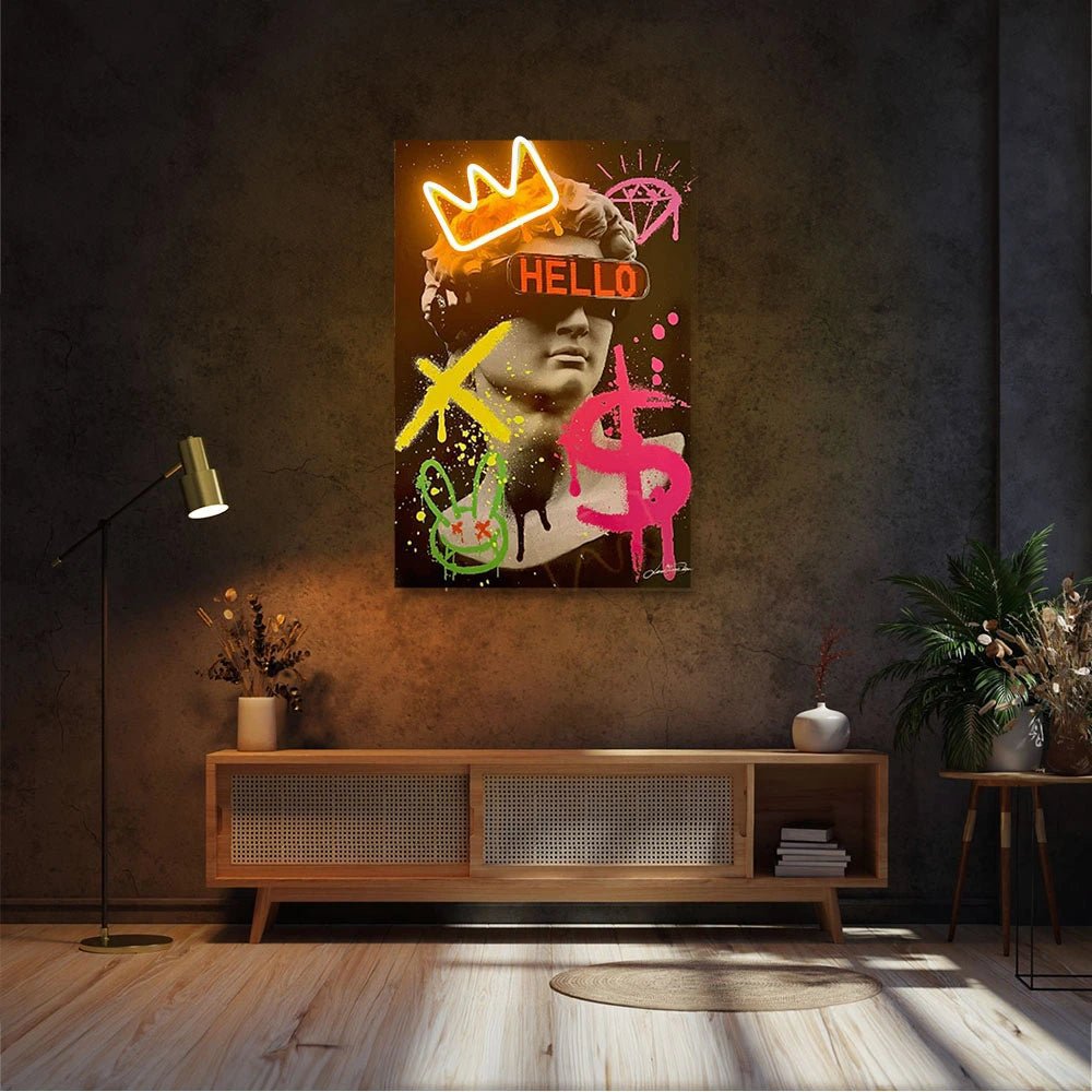 David Future Graffiti | Led Wall Art