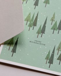 Forêt de cartes de Noël