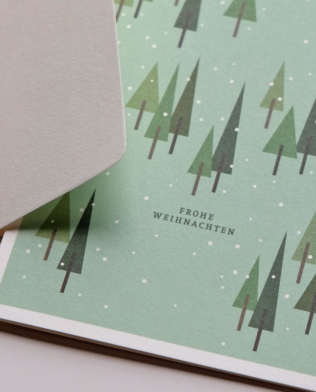 Forêt de cartes de Noël