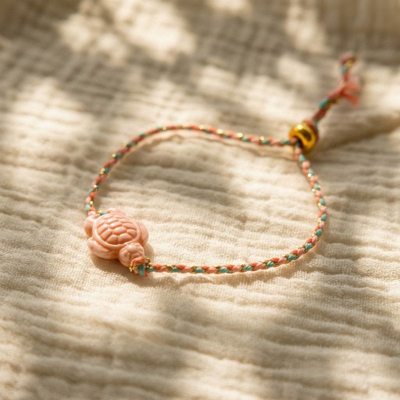 Tiny Turtle Braided Bracelet Multi