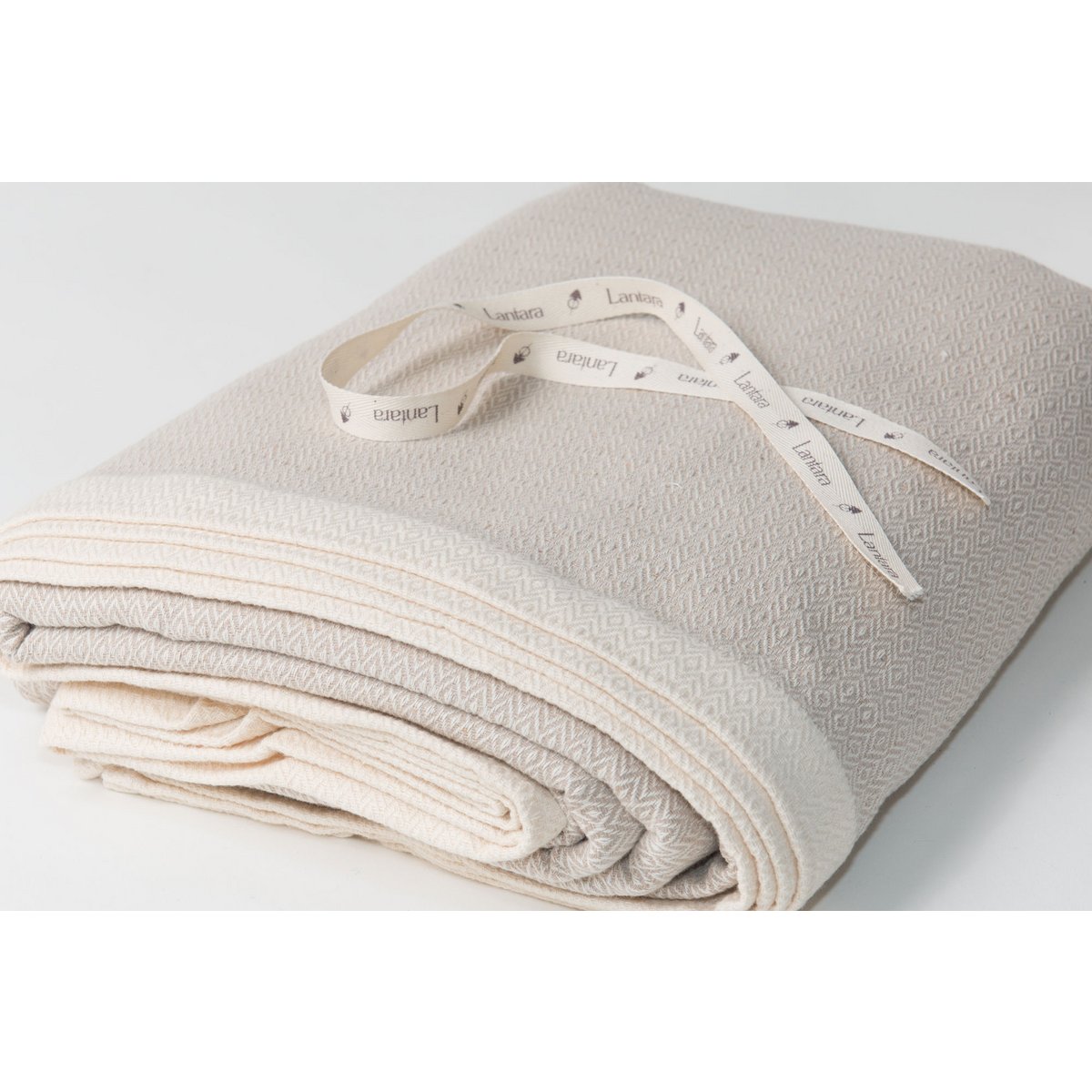 Plaid Grand foulard Diamant - Sand - 190x280cm